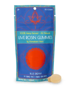 Blue Dream – Delta-9 5mg Live Rosin Gummies + CBD