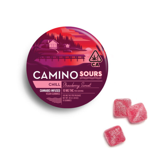 Camino Gummies Sour Strawberry Sunset 'Chill'